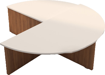 میز جلو مبلی سفید قهوه ای مدل C.T0023