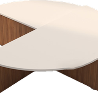 میز جلو مبلی سفید قهوه ای مدل C.T0023