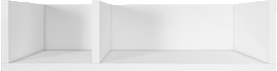 شلف دیواری مینیمال سفید دارای روکش ضدخش مدل S.H0011