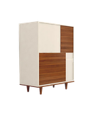 جاکفشی سفید قهوه ای ام دی اف ضدخش مدل S.R001