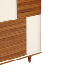 جاکفشی سفید قهوه ای ام دی اف ضدخش مدل S.R001