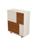 جاکفشی سفید قهوه ای ام دی اف ضدخش مدل S.R001