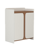 جاکفشی ام دی اف سفید قهوه ای با روکش ضدخش مدل S.R0017