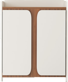 جاکفشی ام دی اف سفید قهوه ای با روکش ضدخش مدل S.R0017