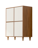 جاکفشی سفید قهوه ای ام دی اف با روکش ضدخش مدل S.R002