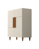 جاکفشی ام دی اف سفید قهوه ای با روکش ضدخش مدل S.R004