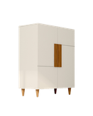 جاکفشی ام دی اف سفید قهوه ای با روکش ضدخش مدل S.R004