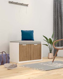 جاکفشی سفید قهوه ای دستگیره تاچ همراه ضدخش مدل S.R005