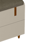 جاکفشی سفید قهوه ای ام دی اف ضدخش مدل S.R007