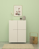 جاکفشی ام دی اف سفید با روکش مقاوم و ضد خش مدل S.R009