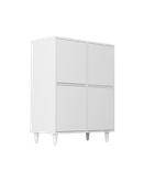 جاکفشی مینیمال سفید با دستگیره تاچ مدل S.R0012