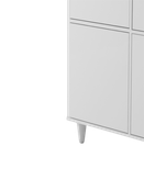 جاکفشی مینیمال سفید با دستگیره تاچ مدل S.R0012