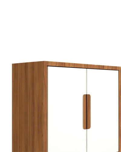 کنسول سفید قهوه ای ام دی اف دارای سه باکس مدل CO.003