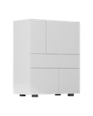 جاکفشی تمام ام دی اف سفید مدل S.R0013