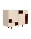 کنسول سفید قهوه ای ام دی اف دارای چهار باکس مدل CO.002