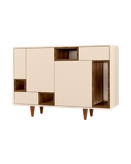 کنسول سفید قهوه ای ام دی اف دارای چهار باکس مدل CO.002