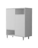 جاکفشی ام دی اف سفید با روکش مقاوم مدل S.R0014