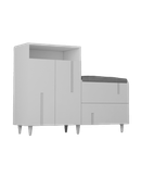 جاکفشی ام دی اف مینیمال سفید ضدخش مدل S.R0016