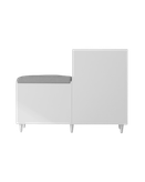 جاکفشی ام دی اف مینیمال سفید ضدخش مدل S.R0016