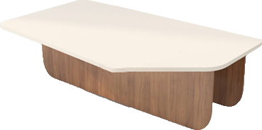 میز جلو مبلی سفید قهوه ای مدل C.T0021