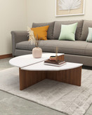 میز جلو مبلی سفید قهوه ای مدل C.T0023