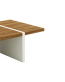 میز جلو مبلی سفید قهوه ای با روکش ضدخش مدل C.T003