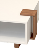 میز جلو مبلی سفید قهوه ای ام دی اف ضدخش مدل C.T005