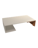 میز جلو مبلی ام دی اف سفید قهوه ای مینیمال مدل C.T006