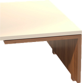 میز جلو مبلی ام دی اف سفید قهوه ای مینیمال مدل C.T006