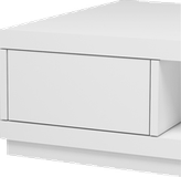 میز جلو مبلی سفید مینیمال دارای روکش ضد خش مدل C.T0014