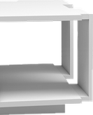 میز جلو مبلی ام دی اف سفید با اتصالات ترک درجه یک مدل C.T015