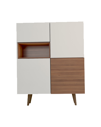 کنسول سفید قهوه ای ام دی اف با روکش ضدخش مدل CO.005