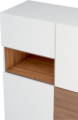 کنسول سفید قهوه ای ام دی اف با روکش ضدخش مدل CO.005