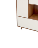 کنسول سفید قهوه ای مینیمال دارای لولای آرام بند مدل CO.007