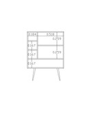 کنسول تمام ام دی اف طوسی قهوه ای مدل CO.008