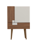 کنسول تمام ام دی اف طوسی قهوه ای مدل CO.008
