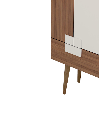 کنسول تمام ام دی اف طوسی قهوه ای مدل CO.008