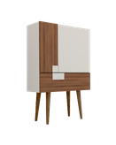 کنسول تمام ام دی اف طوسی قهوه ای مدل CO.008