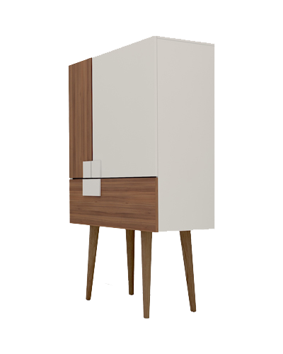 کنسول تمام ام دی اف طوسی قهوه ای مدل CO.008