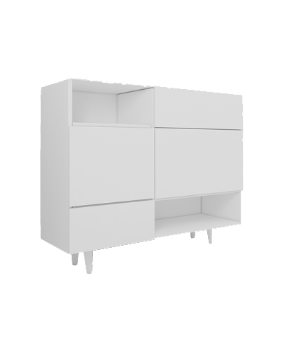 کنسول مینیمال سفید دارای روکش مقاوم مدل CO.009