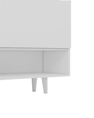 کنسول مینیمال سفید دارای روکش مقاوم مدل CO.009