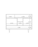 کنسول ام دی اف مینیمال سفید با روکش ضدخش CO.0011