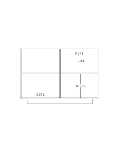 کنسول ام دی اف با درب مگنتی مجزا مدل CO.0012