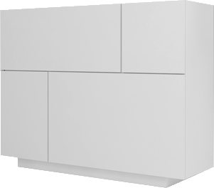 کنسول ام دی اف سفید با روکش ضدخش مدل CO.0014