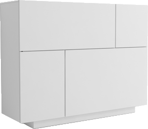 کنسول ام دی اف سفید با روکش ضدخش مدل CO.0014