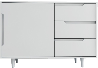 کنسول ام دی اف سفید با روکش مقاوم مدل CO.0015