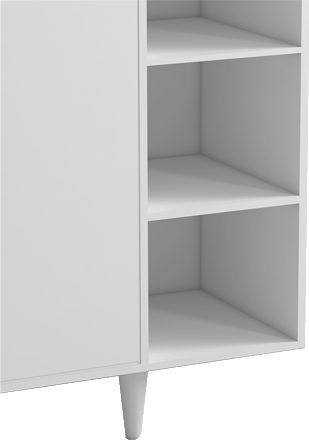 کنسول سفید مینیمال روکش ضد خش مدل CO.0016