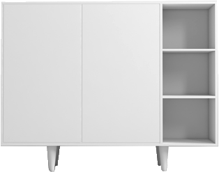 کنسول سفید مینیمال روکش ضد خش مدل CO.0016