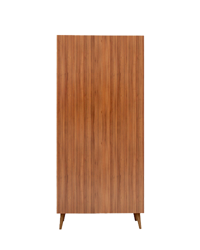 کتابخانه طوسی قهوه ای ام دی اف مینیمال مدل L.001