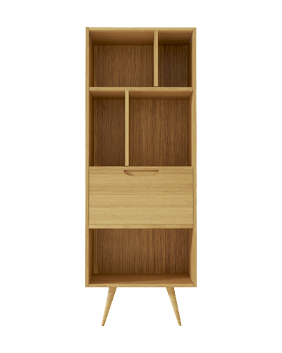 کتابخانه L.003 قهوه ای